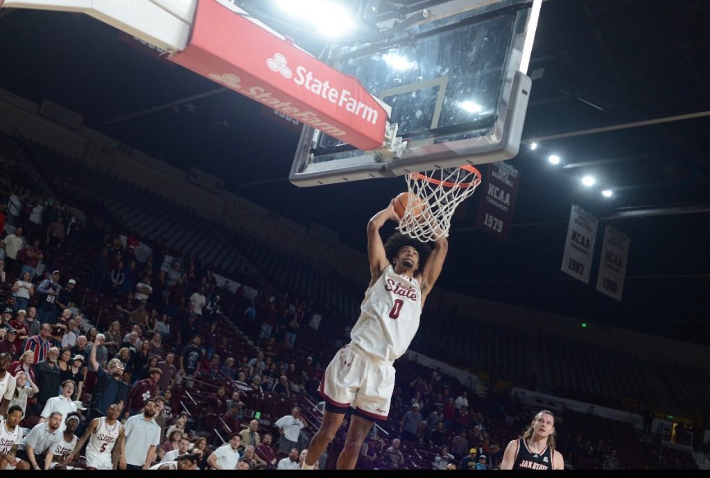 Juice Mims rises up for the dunk