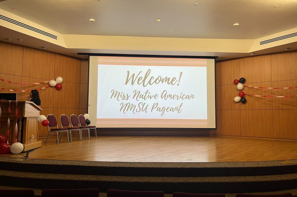 Miss Native American NMSU Pageant Stage.